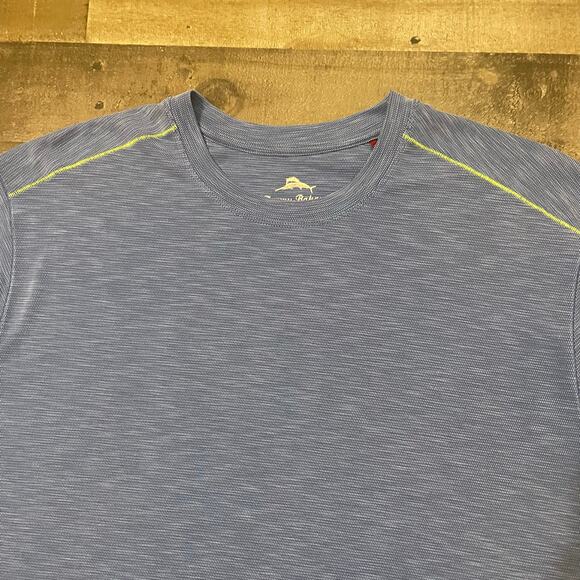 Tommy Bahama Men’s Blue Paradise Around Short Sleeve Activewear T-Shirt Size XL - Picture 9 of 15